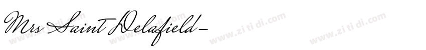 Mrs Saint Delafield字体转换